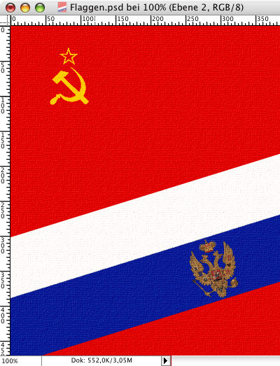 Schritt 2 &ndash; Flaggen mit Struktur