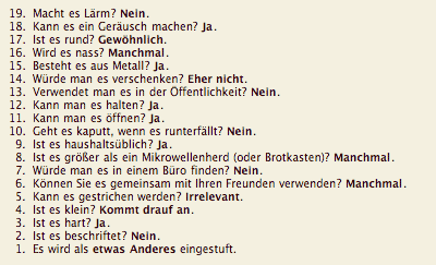 20 Fragen | esse est percipi