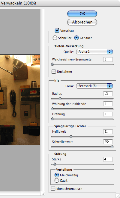 Verwackeln-Filter