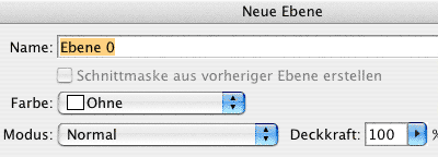 Neue Ebene
