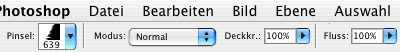 Pinsel-Einstellung