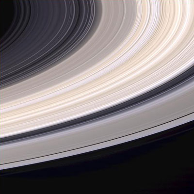 Die Saturnringe, fotografiert von Cassini
