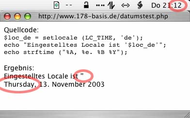 Falsches Datum