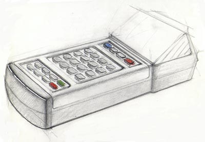 Gezeichnete Fernbedienung