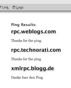 Ping Results